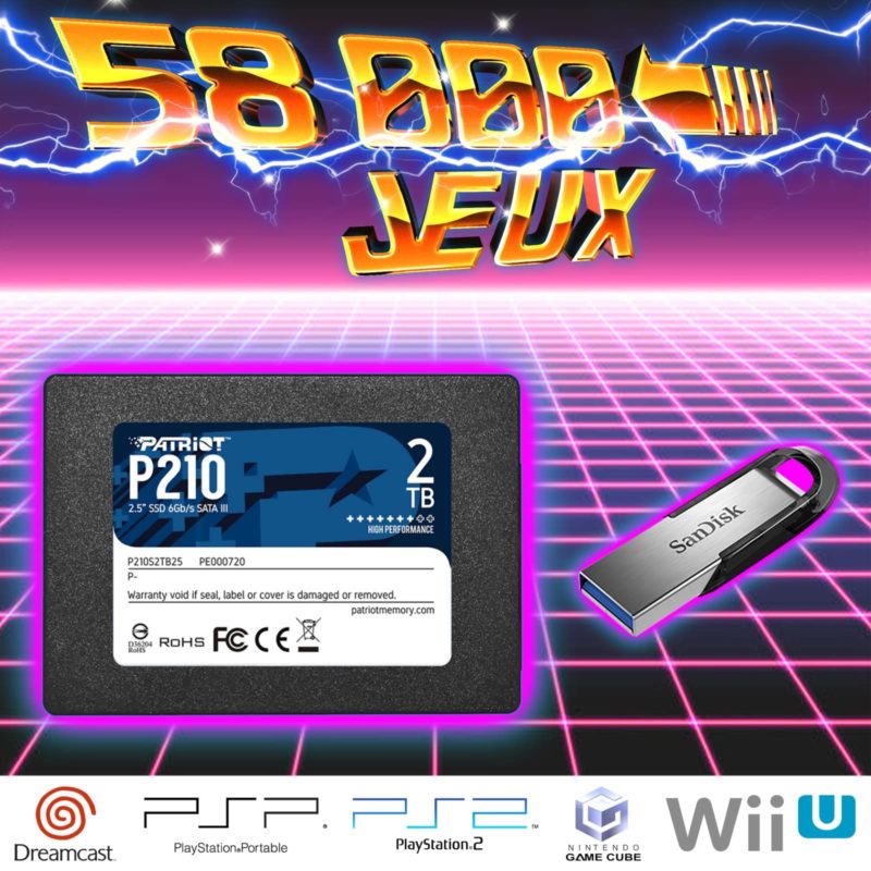 Disque SSD Batocera 2To pour Retrobox 2 ou PC