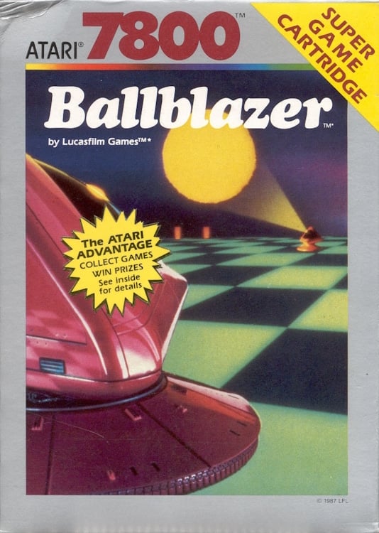 ballblazer retro retrobox atari action arcade 1987 - BALLBLAZER - Atari 7800