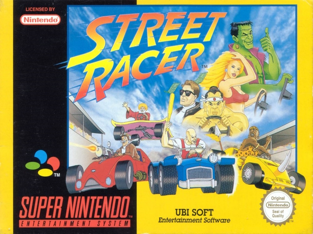 street racer kart snes super nintendo mario retro karting super nes retro 2 - STREET RACER - Super Nintendo