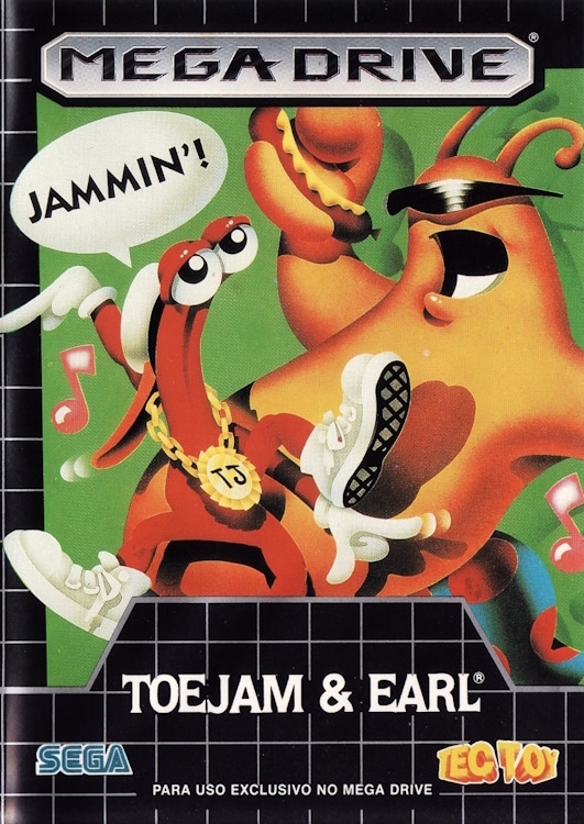 toejam earl mega drive sega genesis 16 bits plate forme mascotte - TOEJAM & EARL - Megadrive