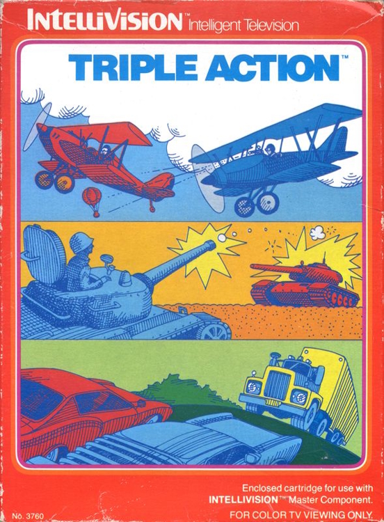 triple action intellivision batocera mattel retrobox - Triple action - Intellivision