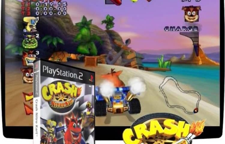 Crash nitro kart course ps2 playstation 2 batocera retrobox 750x480 - Crash nitro kart - Playstation 2