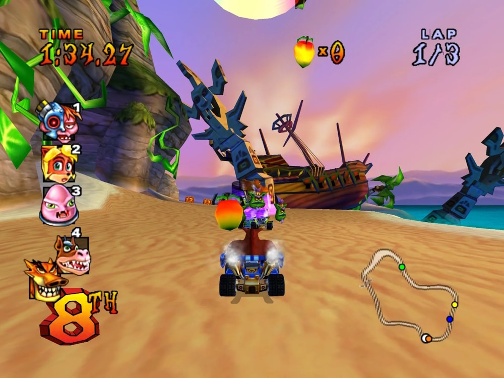 crash nitro kart playstation 2 retrobox batocera kart course - Crash nitro kart - Playstation 2