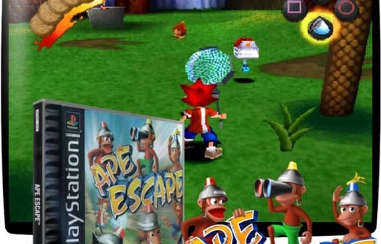 ape escape psx playstation plate forme ps1 retrobox batocera 750x480 - Ape escape - Playstation